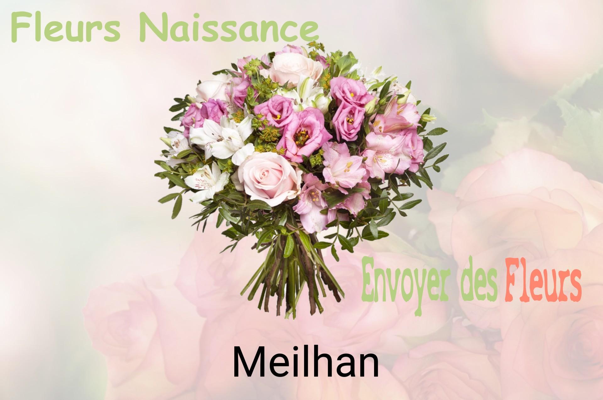 Bouquet de fleurs de naissance livré à Meilhan